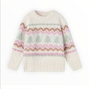 Zara Jacquard Knit Winter/Holiday Sweater